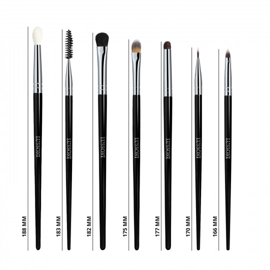 Lussoni Eye Catching Professional Makeup Brush Set, 7 pcs