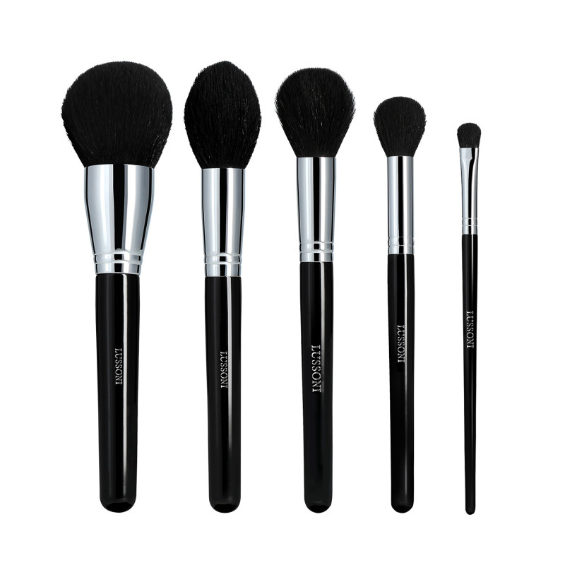 LUSSONI Makeup Essentials Sæt med 5 professionelle makeup børster
