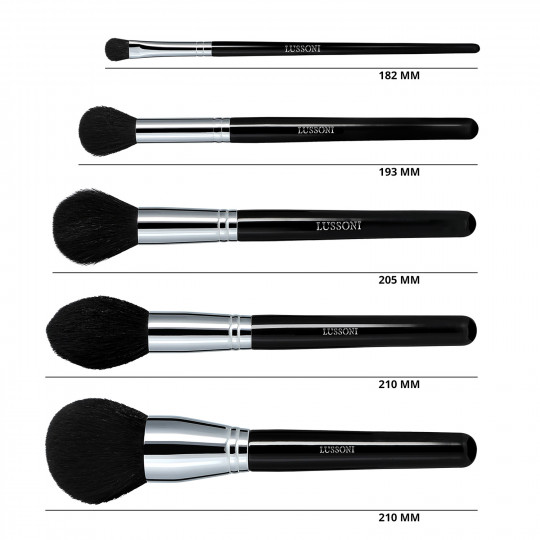 Lussoni Makeup Essentials Professional Brush Set, 7 pcs