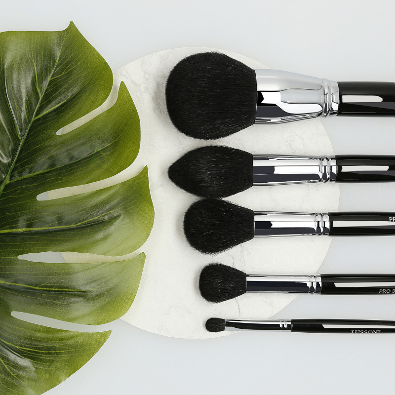 LUSSONI Makeup Essentials Zestaw 5 profesjonalnych pędzli do makijażu