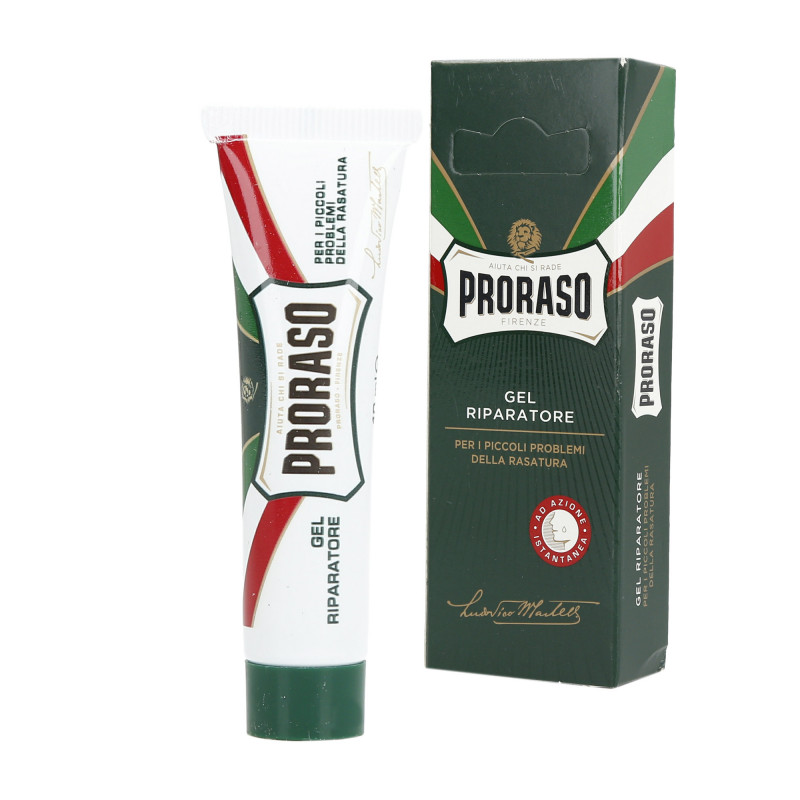 PRORASO GREEN Gel para cortes de barbear 10ml