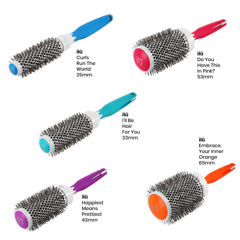 T4B ILŪ I’ll Be Hair For You – Zestaw 5 szczotek do modelowania włosów