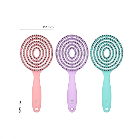 T4B ILŪ Lollipop Candy Set de 3 Brosses à Cheveux