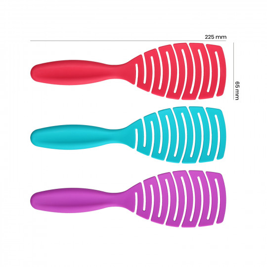 T4B ILŪ My Happy Color 3 Pcs Set Brosses à Cheveux