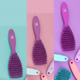 ILU 2 PCS PURPLE HAIRBRUSH SET