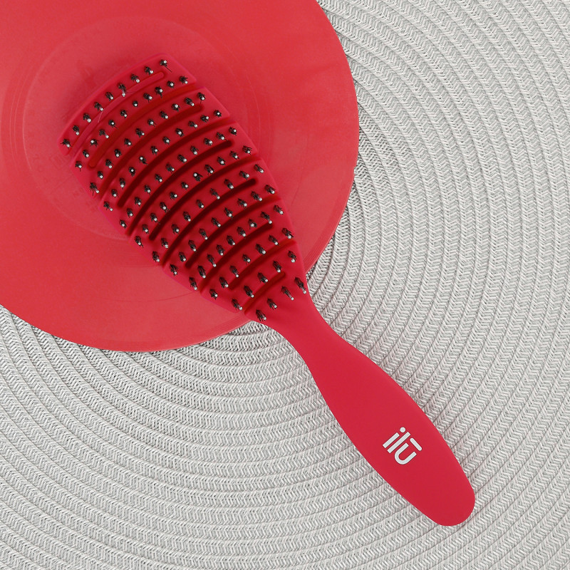 ilū Set di Spazzole professionali per Capelli Hair Brush per Acconciatura,  Turchese, 2 pz