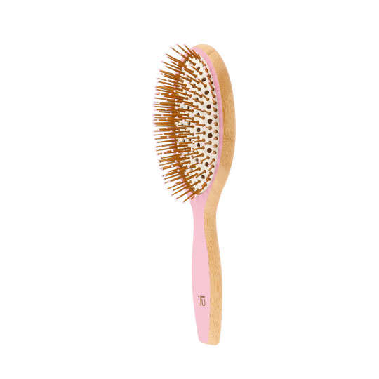 ilū by Tools For Beauty, escova de cabelo de bambu - Pink Flamingo