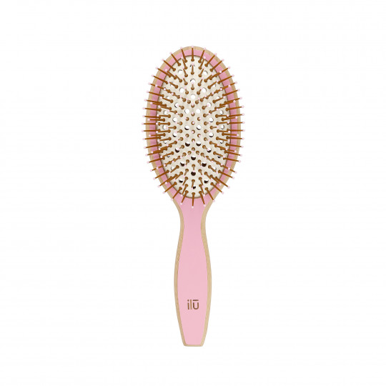 ilū by Tools For Beauty, escova de cabelo de bambu - Pink Flamingo