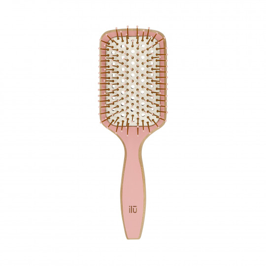 ilū by Tools For Beauty, escova de cabelo de bambu - Sweet Tangerine