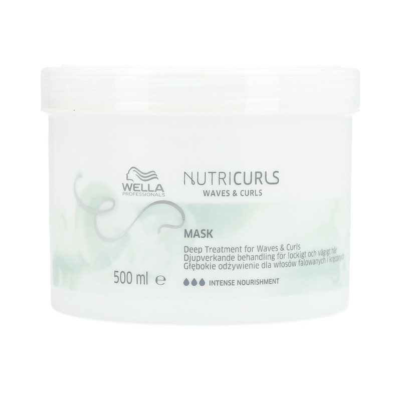 WELLA PROFESSIONALS NUTRICURLS Máscara para cabelos cacheados e ondulados 500ml