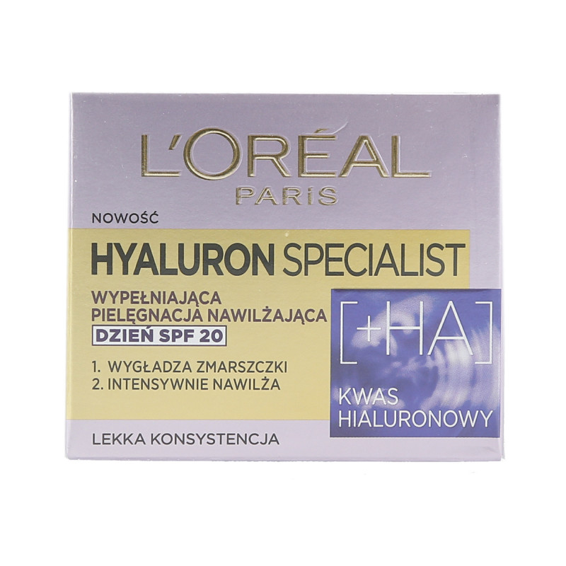 L'OREAL PARIS HYALURON SPECIALIST Creme facial de dia FPS20 50ml