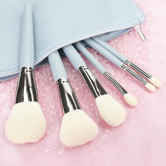 MIMO by Tools For Beauty, 6 Pcs Makeup Brush Set, Blue