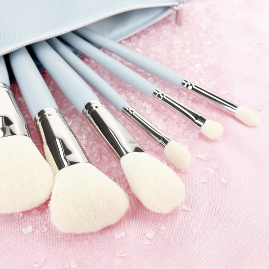 MIMO by Tools For Beauty, 6 Pcs Makeup Brush Set, Blue