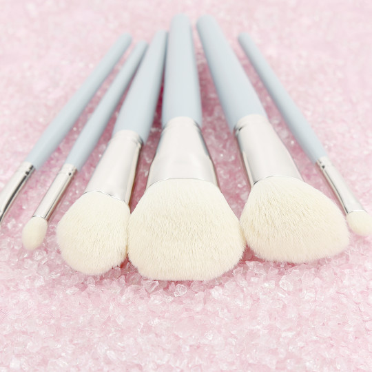 MIMO by Tools For Beauty, 6 Pcs Makeup Brush Set, Blue