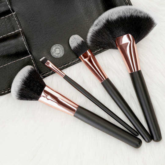 T4B MAKEUP BRUSH BLACK 24 PCS SET