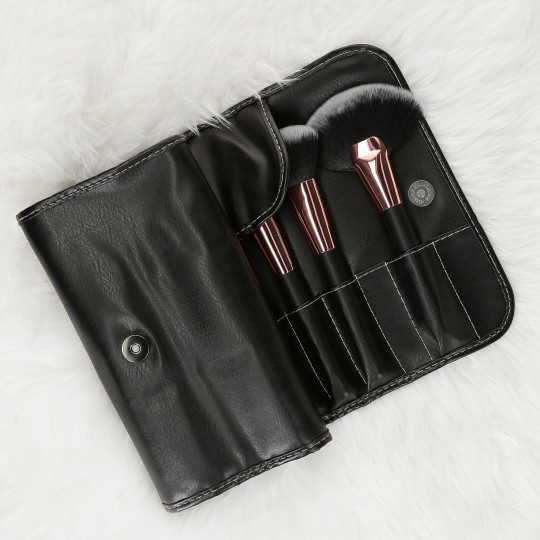 MIMO by Tools For Beauty, 24 Stück Make-up Pinsel Set, Schwarz