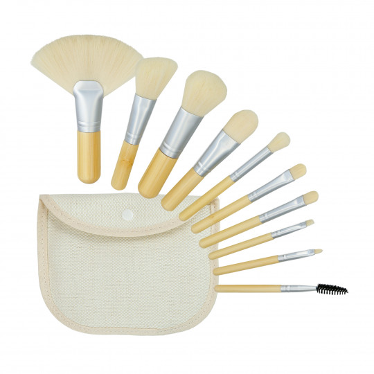 MIMO by Tools For Beauty, 10 pinceaux de maquillage Set, bamboo
