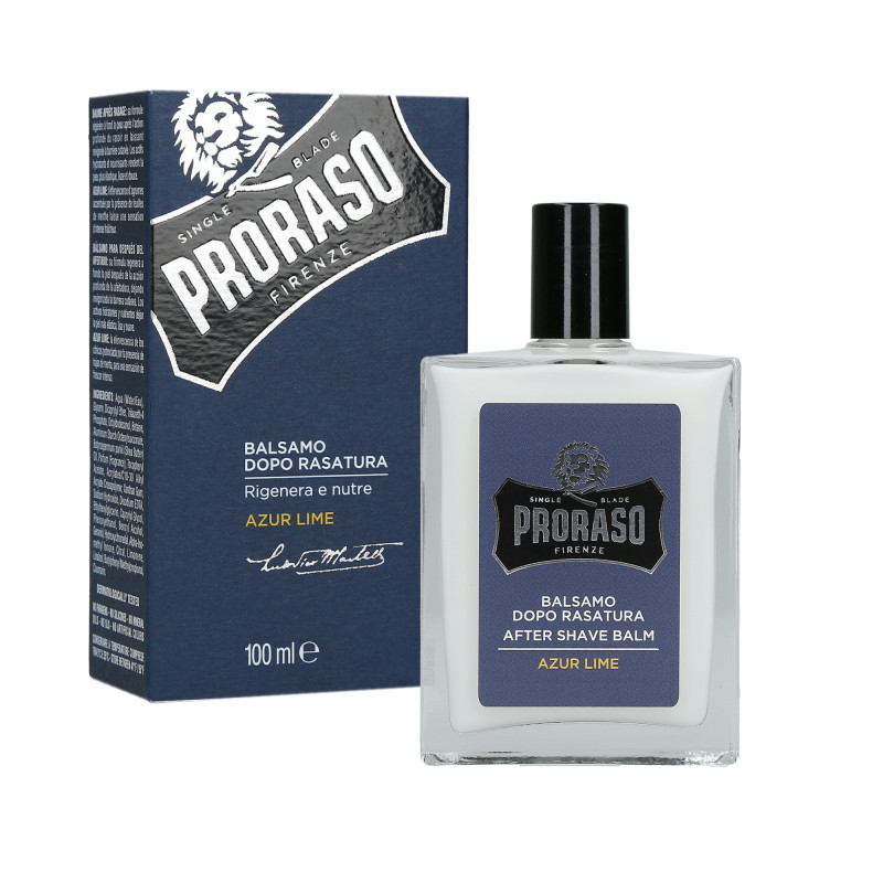 PRORASO SINGLE BLADE Azur Lime Balsam po goleniu 100ml