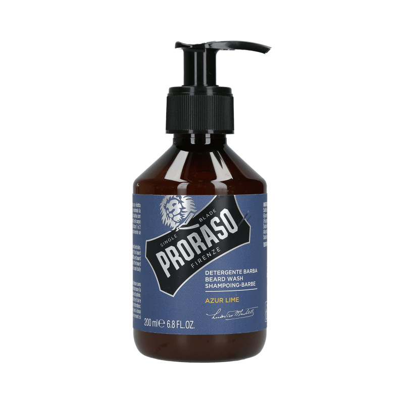 PRORASO SINGLE BLADE Azur Lime Beard Wash 200ml