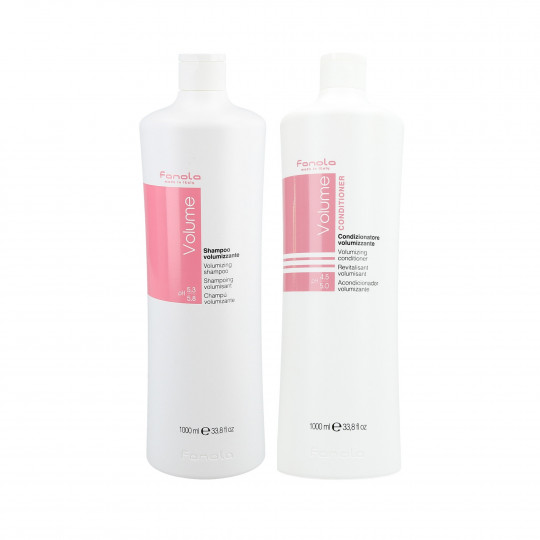 FANOLA VOLUME Conjunto para cabelos finos shampoo 1000ml + condicionador 1000ml