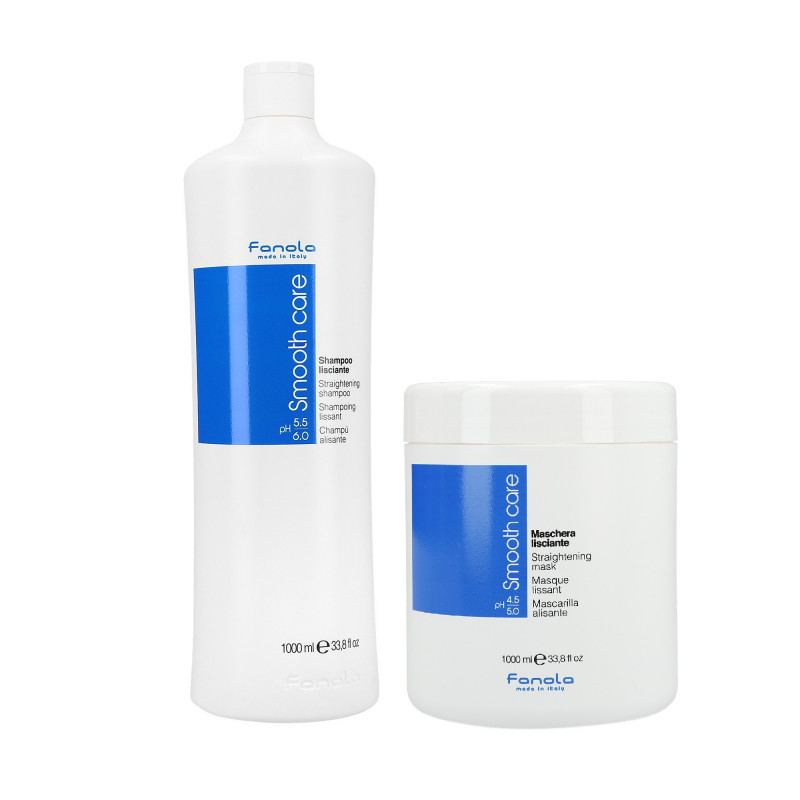 FANOLA SMOOTHCARE SHAMPOO1L+MASK1L SET