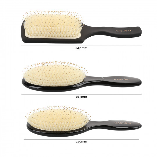 Kashōki by Tools For Beauty, Smooth White Detangler 3 Pcs Hairbrush Set