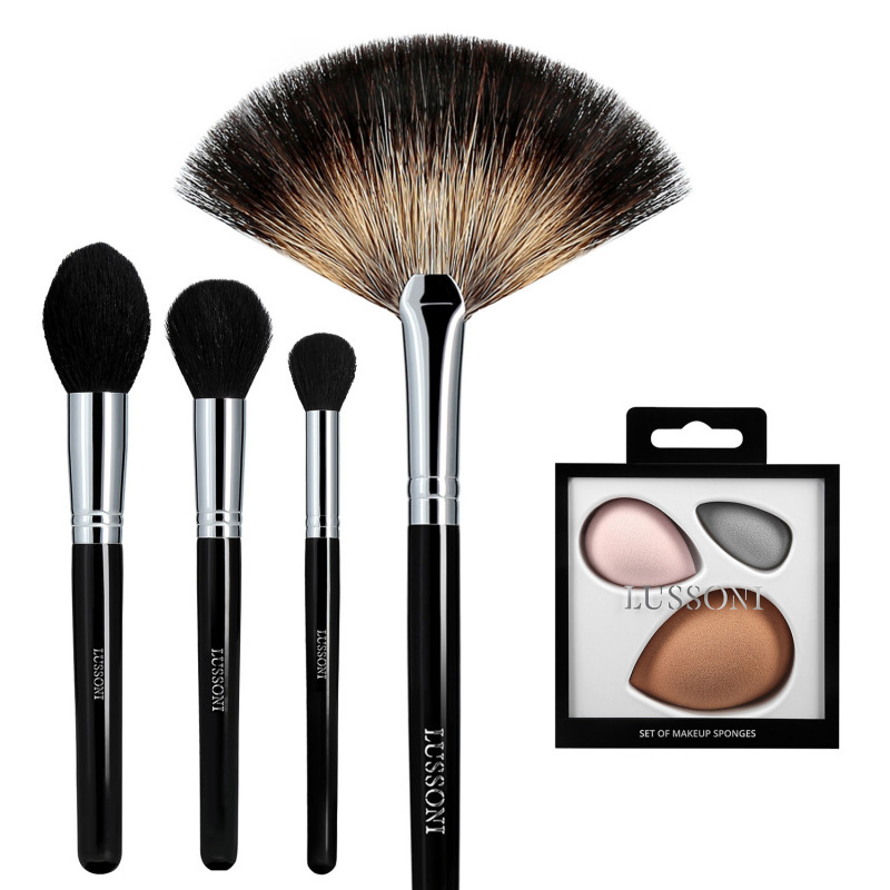 LUSSONI Classy Girl 5 Pcs Professional Makeup Brush Set	