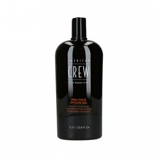 AMERICAN CREW Firm Hold Gel com fixação forte para cabelo 1000ml