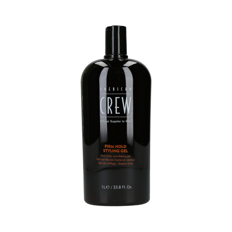 AMERICAN CREW Firm Hold Gel com fixação forte para cabelo 1000ml