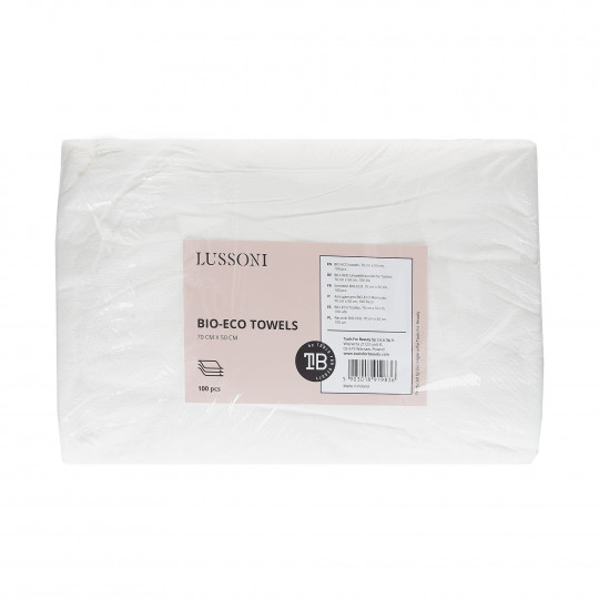 LUSSONI by Tools For Beauty, toalhas BIO-ECO, 70 cm x 50 cm, 100 unid.