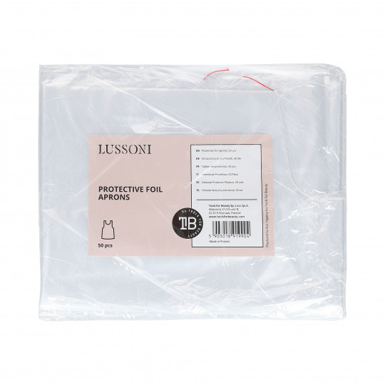 LUSSONI by Tools For Beauty, Delantal Protector Plástico, 50 uds