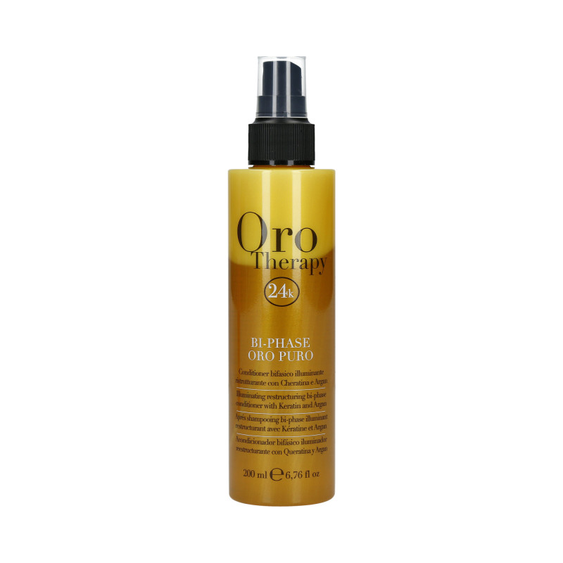 FANOLA ORO THERAPY 24k Oro Puro Dwufazowa odżywka do włosów w sprayu 200ml