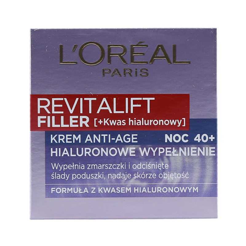 L’OREAL PARIS REVITALIFT Filler Krem do twarzy na noc wypełniający zmarszczki 50ml