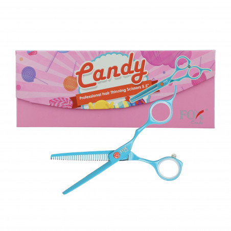 FOX CANDY Professional Thinning scissors 5.5'' turquoise