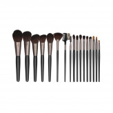 MIMO by Tools For Beauty, conjunto de 18 pincéis de maquiagem, preto