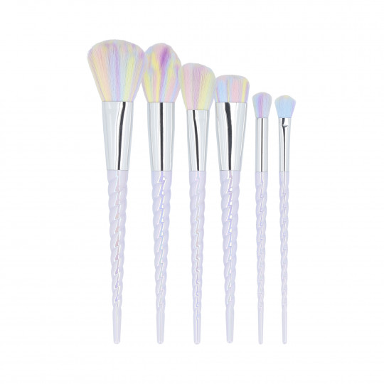 MIMO by Tools For Beauty, Set de 6 Pinceaux de Maquillage, Licorne, Pastel