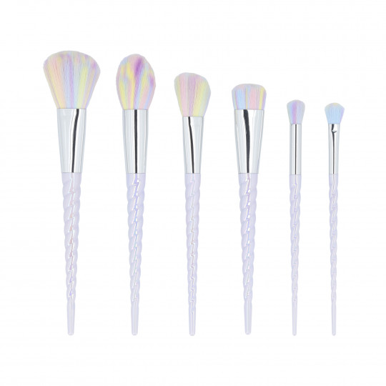 MIMO by Tools For Beauty, Set Pennelli Makeup 6 Pezzi, Unicorn, Colori Pastello