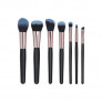 MIMO by Tools For Beauty, Set de 7 Brochas de Maquillaje con Estuche, Negro