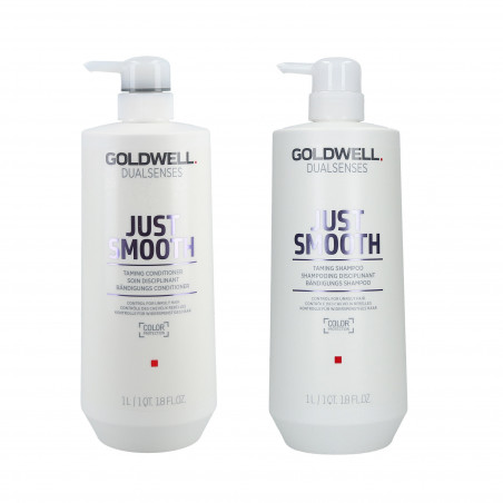 DUAL JUST SMOOTH TAMING SHAMPOO 1L+CONDITIONER 1L