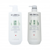 GOLDWELL DUALSENSES CURLS&WAVES Set šampón 1000ml + kondicionér 1000ml