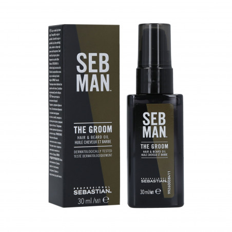 SEBASTIAN SEB MAN The Groom Olejek do włosów i brody 30ml - 1 SEBASTIAN SEB MAN The Groom Olejek do włosów i brody 30ml - 1