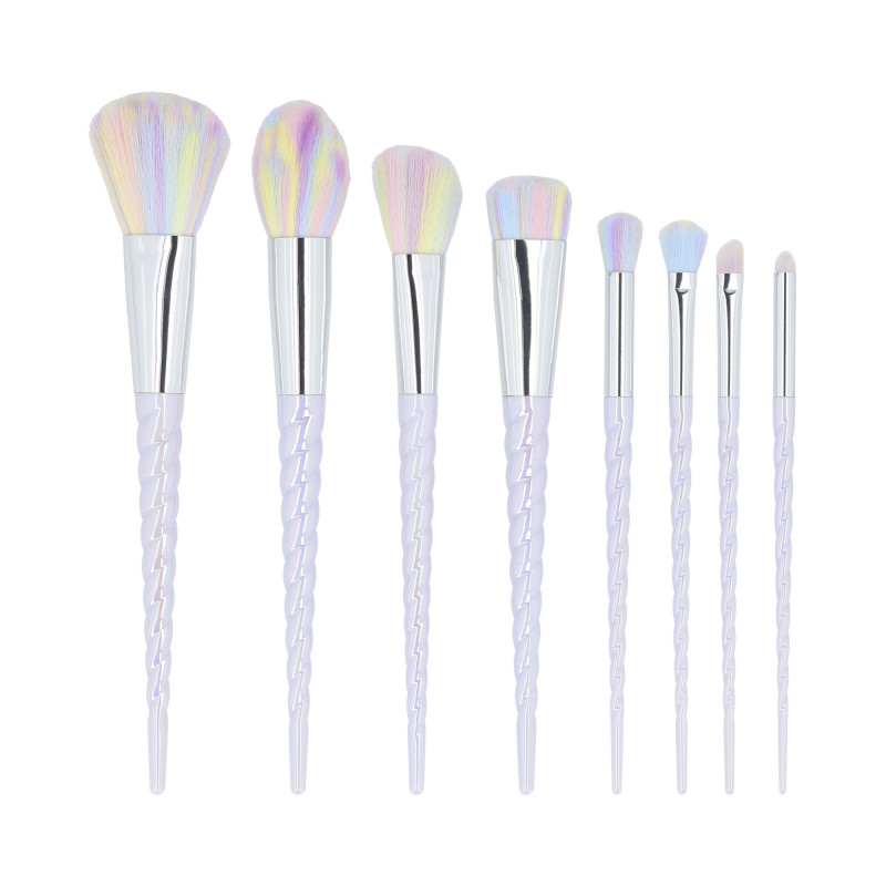 MIMO by Tools For Beauty, 8 Pcs Makeup Brush Set, Unicorn