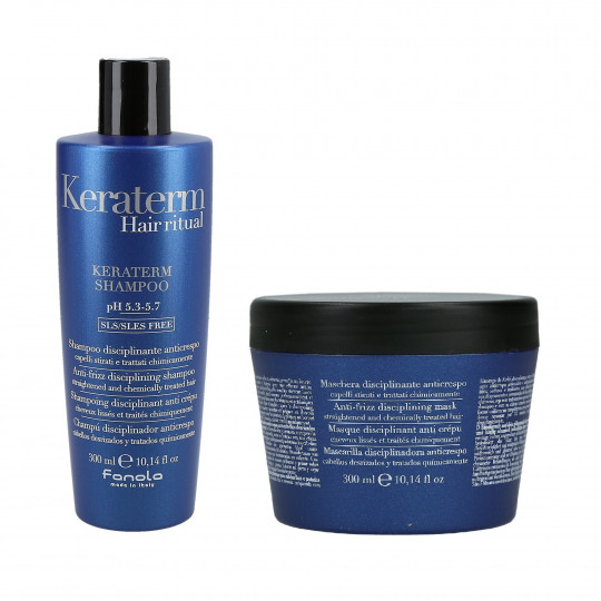 FANOLA KERATERM Conjunto capilar com shampoo de queratina 300ml + máscara 300ml