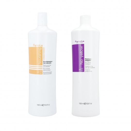FANOLA Zestaw do włosów suchych i rozjaśnianych szampon 1000ml+odżywka 1000ml
