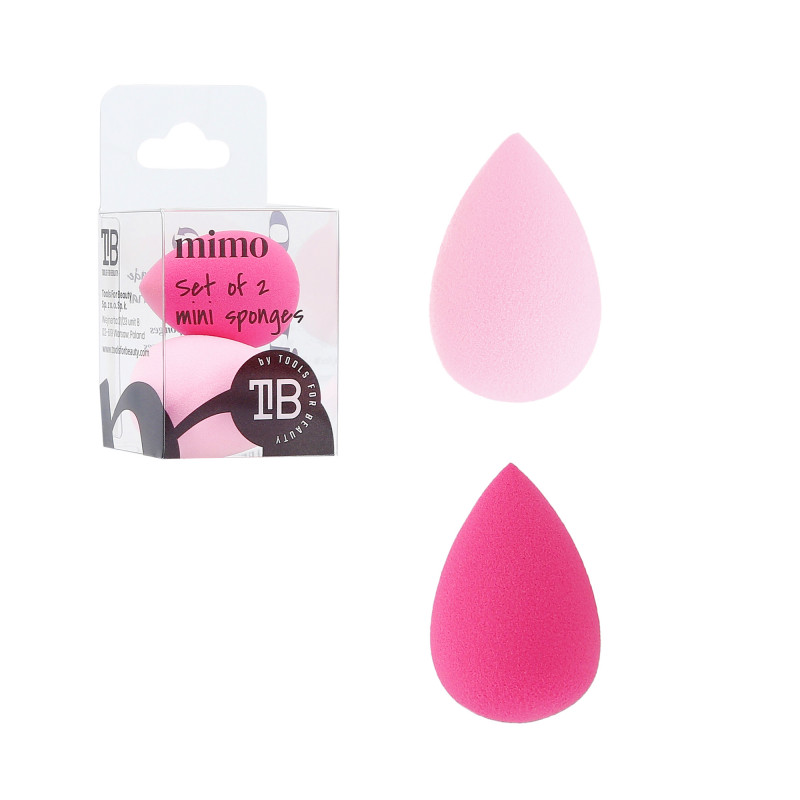 MIMO 2 Teilig Mini Makeup Schwamm Set, Rosa