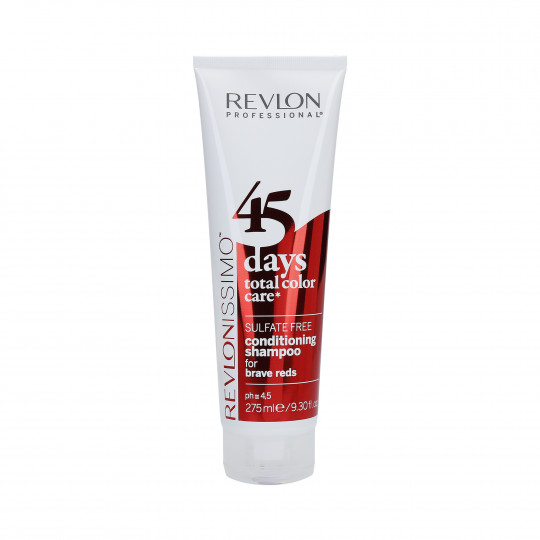 REVLON REVLONISSIMO 45 DAYS Brave Reds Shampoo e condicionador de manutenção da cor 275ml