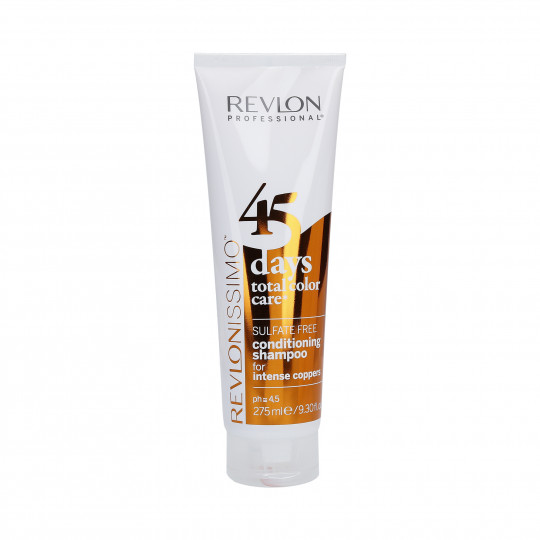 REVLON REVLONISSIMO 45 DAYS Intense Coppers Shampoo e condicionador de manutenção da cor 275ml