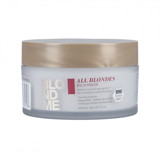 SCHWARZKOPF BLONDME ALL BLONDES Máscara capilar intensiva 200ml