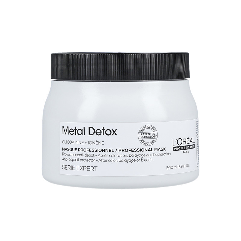 L'OREAL PROFESSIONNEL METAL DETOX Máscara para cabelos coloridos 500ml