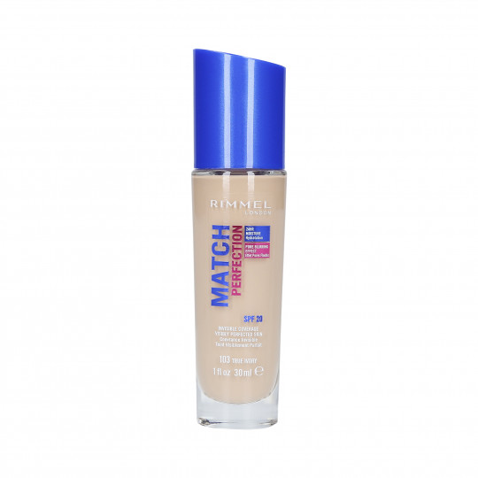 RIMMEL MATCH PERFECTION Covering foundation SPF20 103 True Ivory 30ml